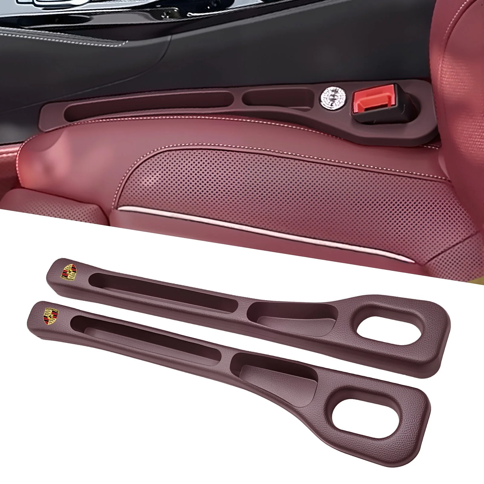 Eptchn Car Seats Gap Filler Dual with Belt Slot - Image 106