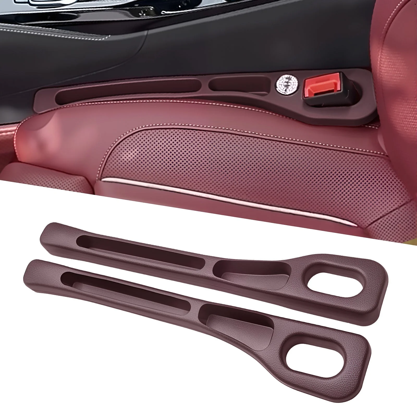 Eptchn Car Seats Gap Filler Dual with Belt Slot - Image 11