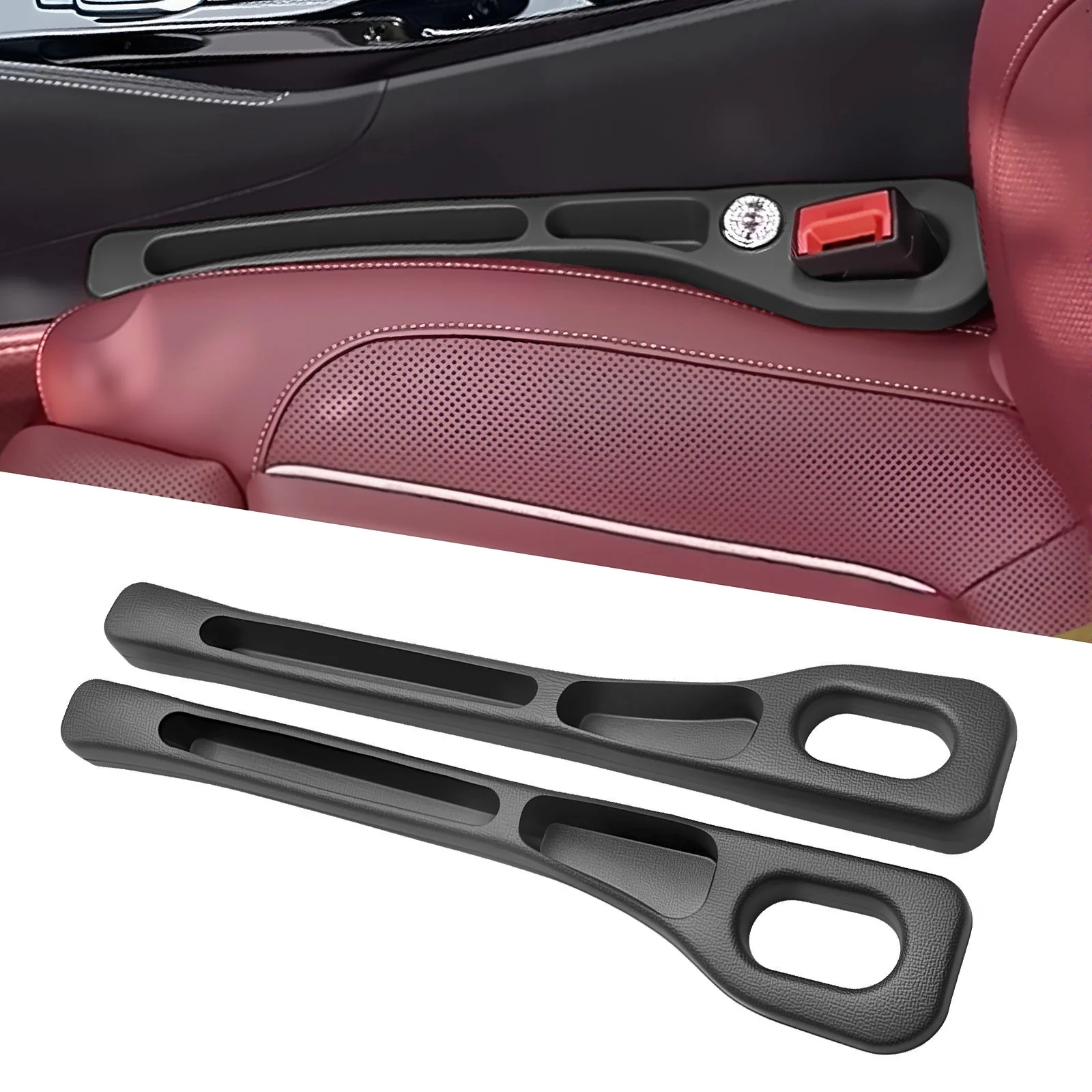 Eptchn Car Seats Gap Filler Dual with Belt Slot - Image 14