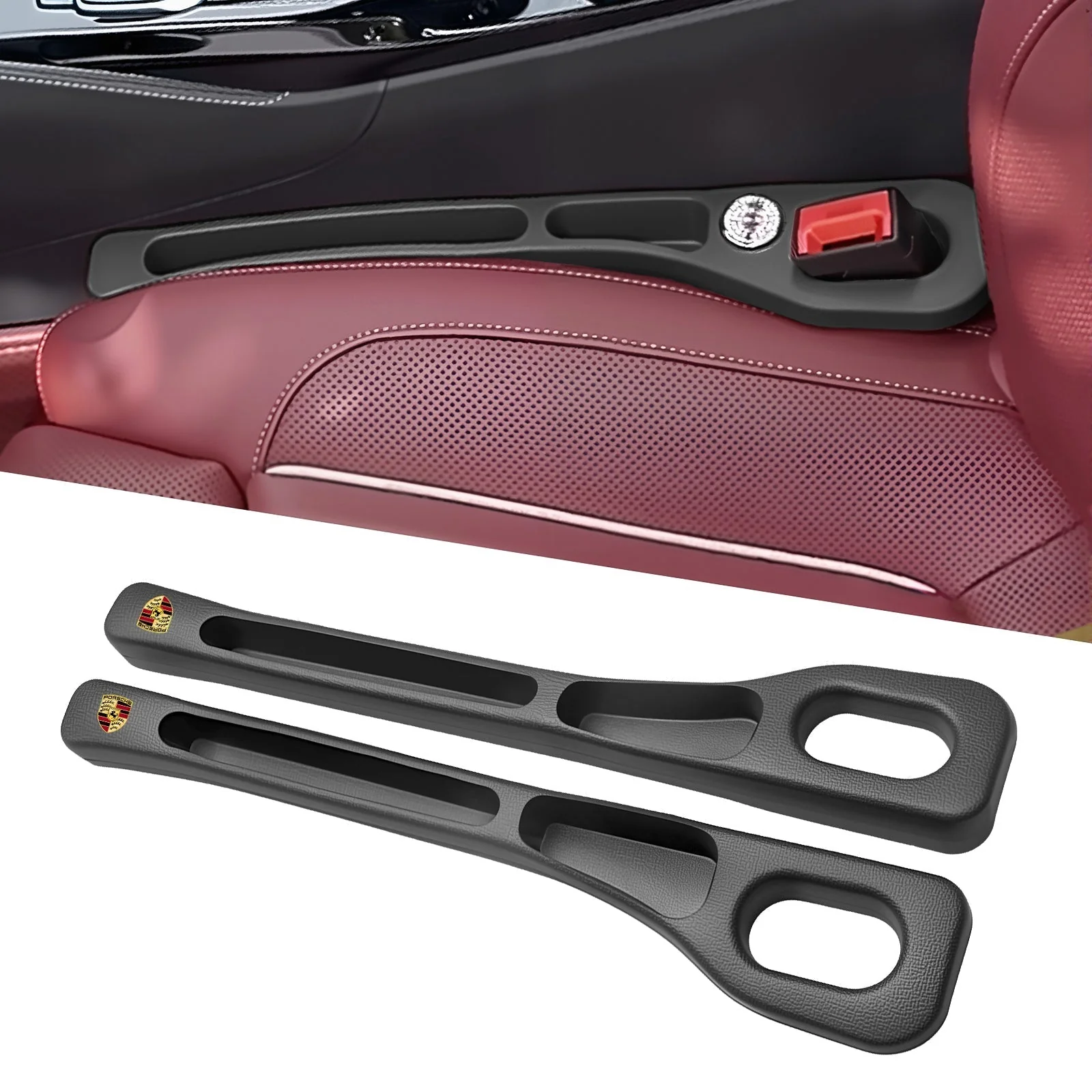 Eptchn Car Seats Gap Filler Dual with Belt Slot - Image 46