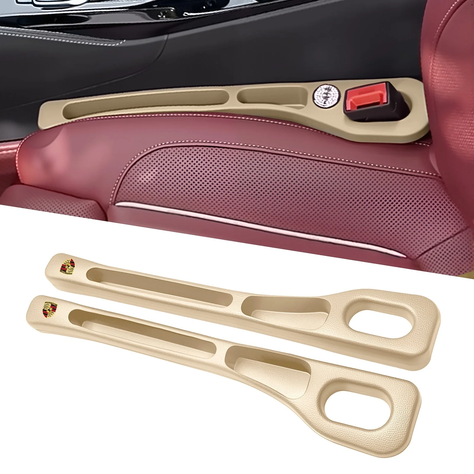 Eptchn Car Seats Gap Filler Dual with Belt Slot - Image 75