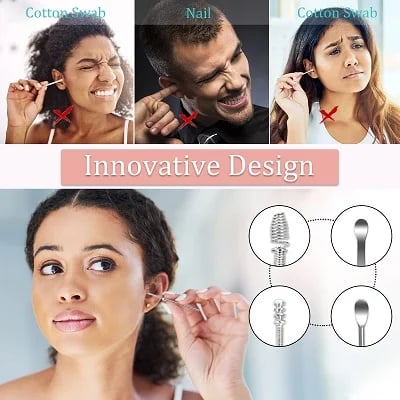 Safe Stainless Steel Ear Cleaning Tool Set - Image 4