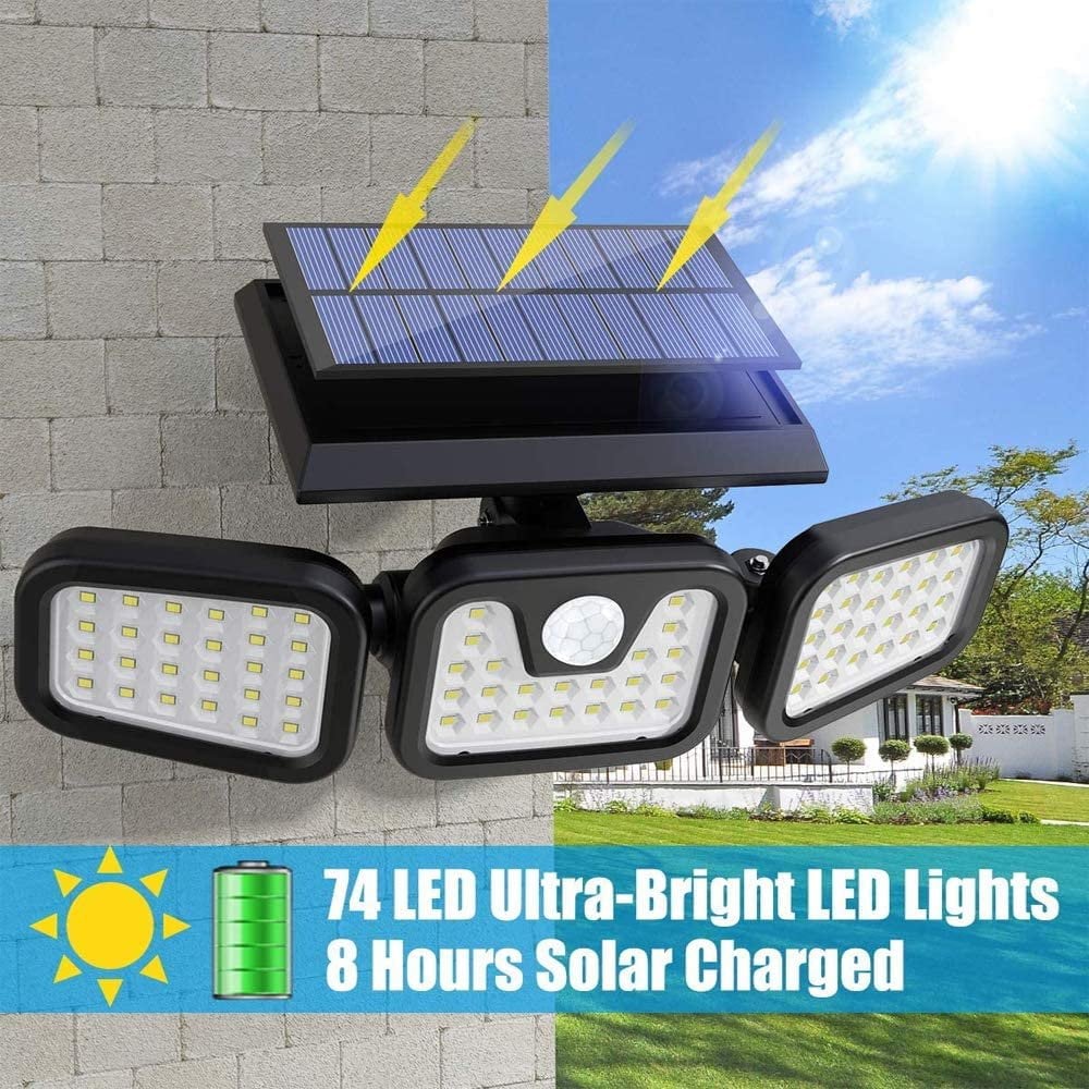 Upgraded Wide-Angle Solar Motion Sensor Light - Image 6
